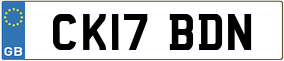 Truck License Plate
